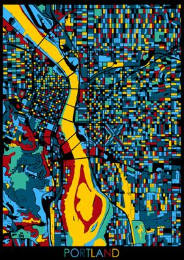 portland map retro 4