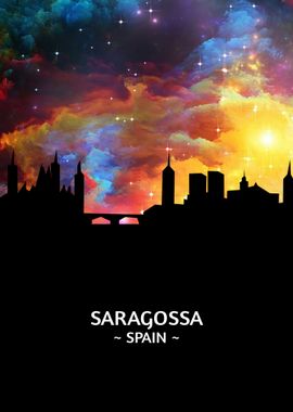 Saragossa Spain Skyline 