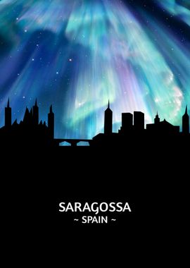 Saragossa Spain Skyline 