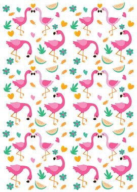 Cute Flamingo Pattern