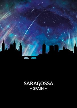 Saragossa Spain Skyline 