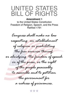 USA Bill Of Rights 1