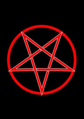 Pentagram Over Black