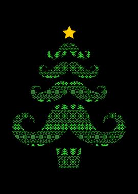 Happy Merry Mustache Tree