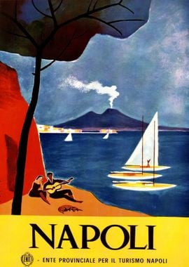 Napoli Vintage Poster