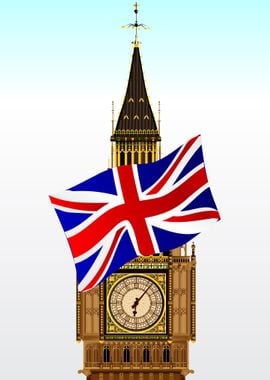 Big Ben With Union Flag