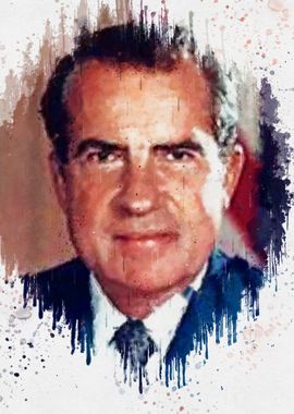 'Richard M Nixon' Poster, picture, metal print, paint by The Poster ...