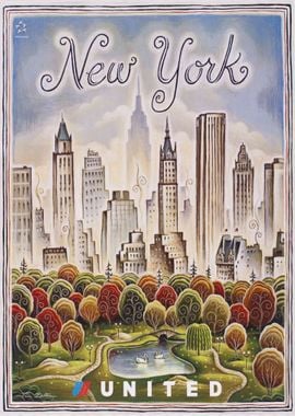 New York Vintage Poster