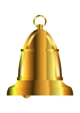 Large Brass Isolated Bell