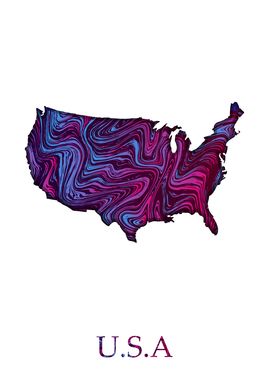 USA Liquid Map