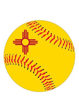 New Mexico Flag Baseball