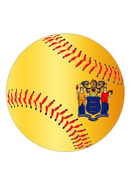 New Jersey Flag Baseball