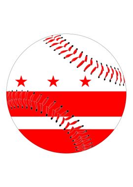 Washington DC Flag Basebal