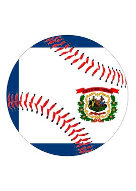 West Virginia Flag Basebal