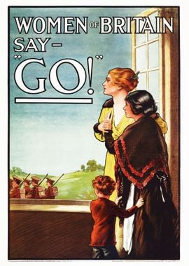 POSTER VINTAGE FIRST WAR