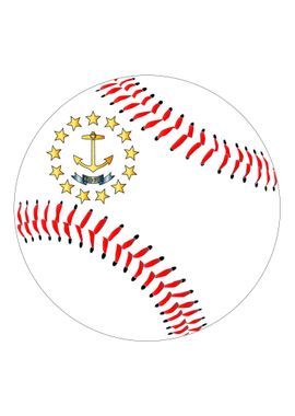 Rhode Island Flag Baseball