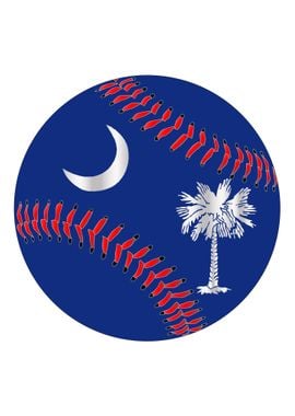 South Carolina Flag Baseba