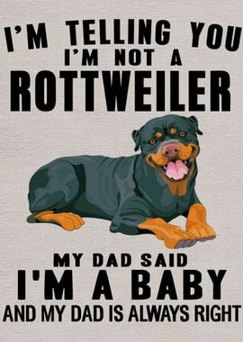 Rottweiler art funny