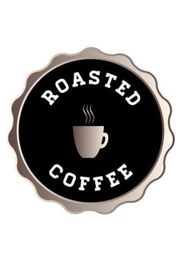 Round Roasted Coffee Sign