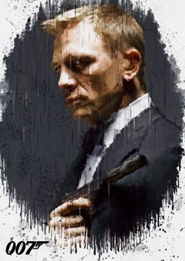 Daniel Craig Painting Bond