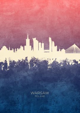 Warsaw Poland Skyline