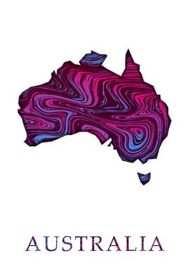 Australia Liquid Map