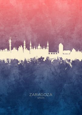 Zaragoza Spain Skyline