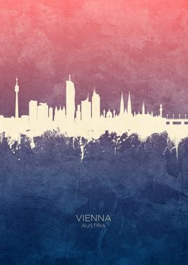 Vienna Austria Skyline