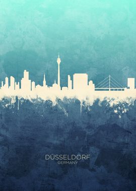 Dusseldorf Germany Skyline