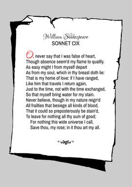 Shakespeare Sonnet 109