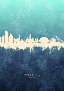 Valencia Spain Skyline