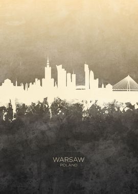 Warsaw Poland Skyline