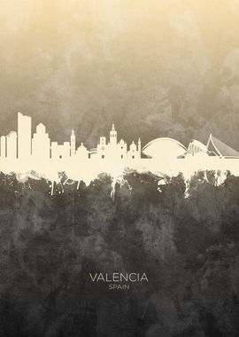 Valencia Spain Skyline