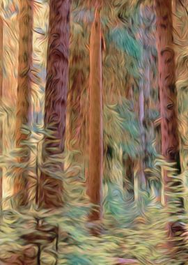 abstract pine tree 