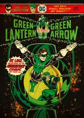 Green Lantern and Green Arrow by Mike Grell and Tatjana Wood