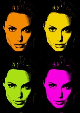 Angelina Jolie pop art