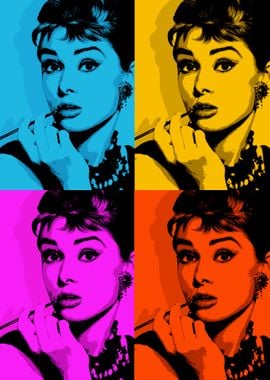 Audrey Hepburn popart