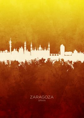 Zaragoza Spain Skyline