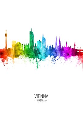 Vienna Austria Skyline