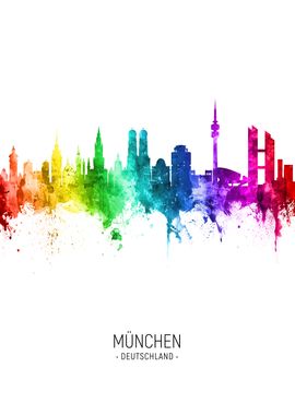 Munich Germany Skyline