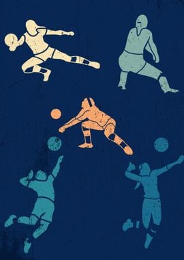 VOLLEYBALL VINTAGE POSTER