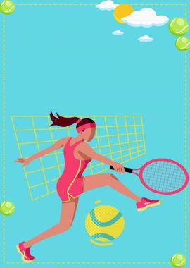 Tennis player Girl Women