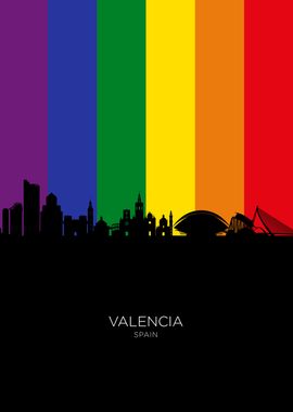 Valencia Spain Skyline