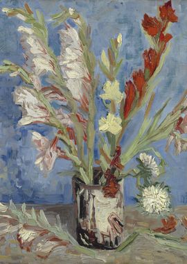 Vase with Gladioli and Chi