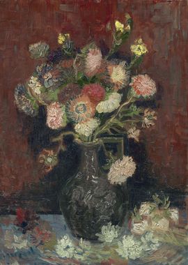 Vase with Chinese Asters a