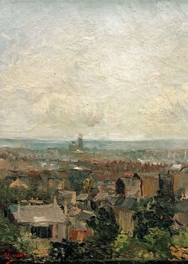 View of Paris from Montmar