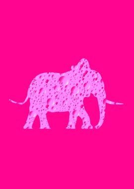 Pink Bubbles Elephant