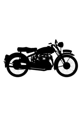 Motor Cycle Silhouette