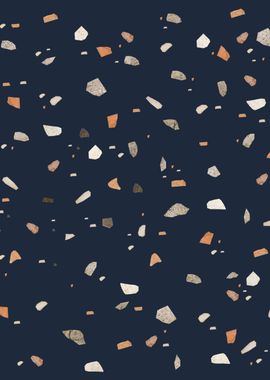 Midnight Navy Terrazzo 1 