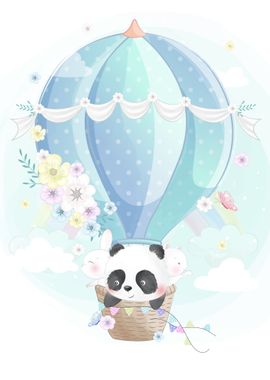 Watercolor Panda